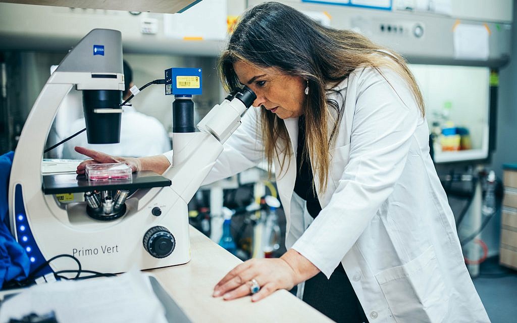 Prof. Marcelle Machluf at her lab in the Technion - Israel Institute of Technology (Courtesy)