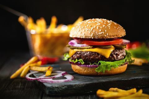 An old-school cheeseburger. DA-KUKGETTY IMAGES